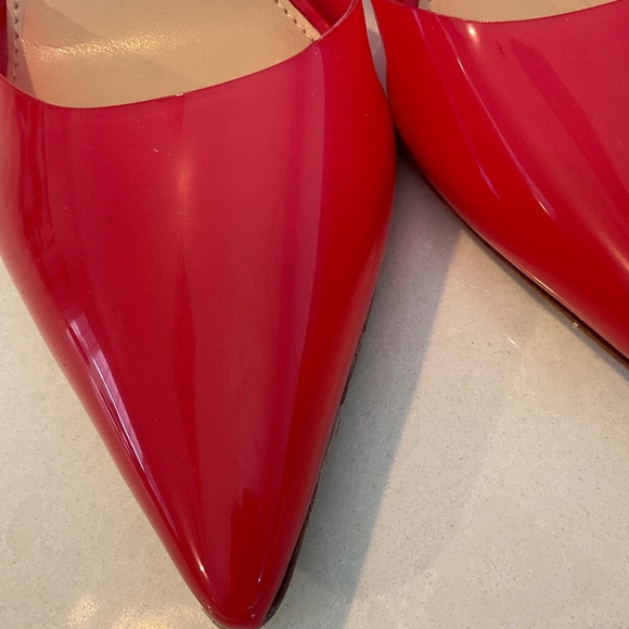 MARC FISHER LTD Serena Translucent Red Pump Size 7.5 Like New - Picture 6 of 12